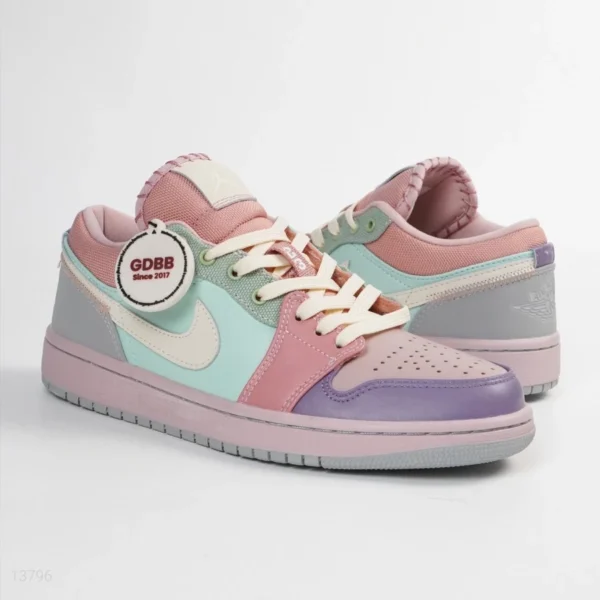 Nike-Air-Jordan-1-Low-Easter-Pastel-Multicolor-Candy-Pink-Purple-Tosca-Grey-Authentic