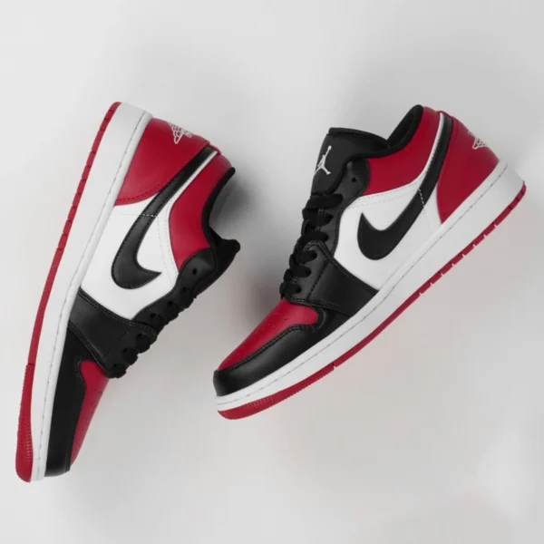 Nike-Air-Jordan-1-Low-Bred-Toe-2021-Black-White-Red-Authentic