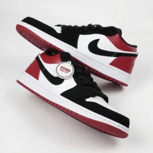 Nike-Air-Jordan-1-Low-Black-Toe-Red-White-Black-Toe-Authentic