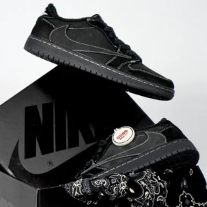 Air-Jordan-1-Low-x-Travis-Scott-Black-Phantom-All-Black-Full-Black-Authentic