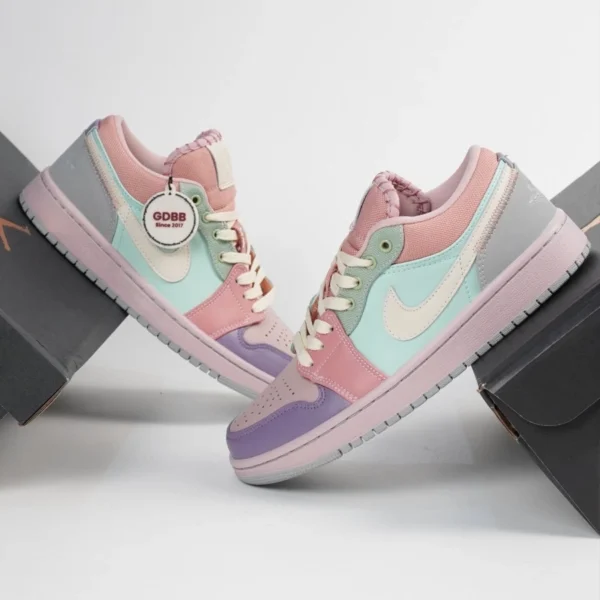 Nike-Air-Jordan-1-Low-Easter-Pastel-Multicolor-Candy-Pink-Purple-Tosca-Grey-Authentic