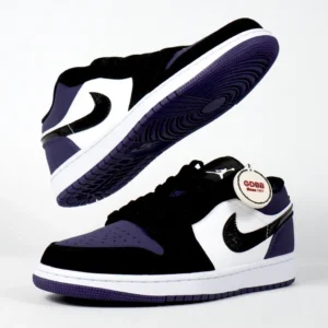 Nike-Air-Jordan-1-Low-Court-Purple-Black-White-Authentic