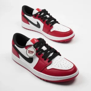Nike-Air-Jordan-1-Retro-Low-GOLF-Chicago-White-Black-Red-Authentic