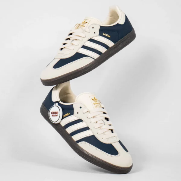 Sepatu-Adidas-Samba-OG-Night-Indigo-Navy-Cream-White-Gold-Sneakers-Authentic