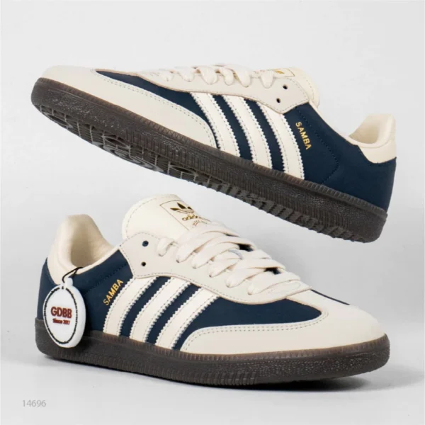 Sepatu-Adidas-Samba-OG-Night-Indigo-Navy-Cream-White-Gold-Sneakers-Authentic