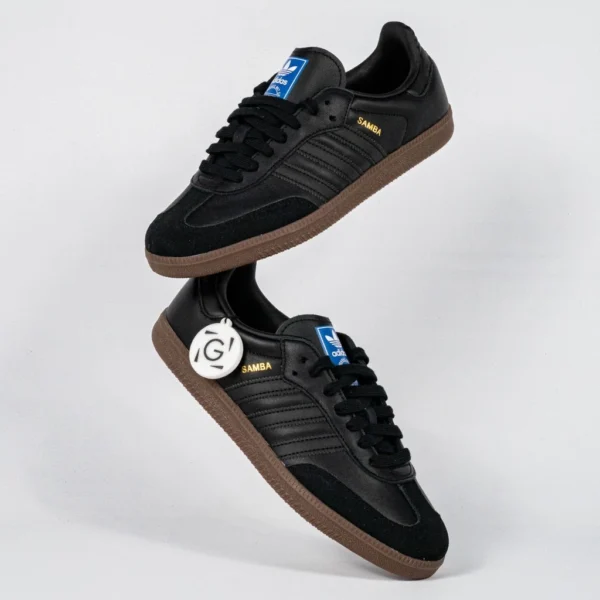 Sepatu-Adidas-Samba-OG-Core-Black-Gum-Allblack-Gum-Sneakers Authentic