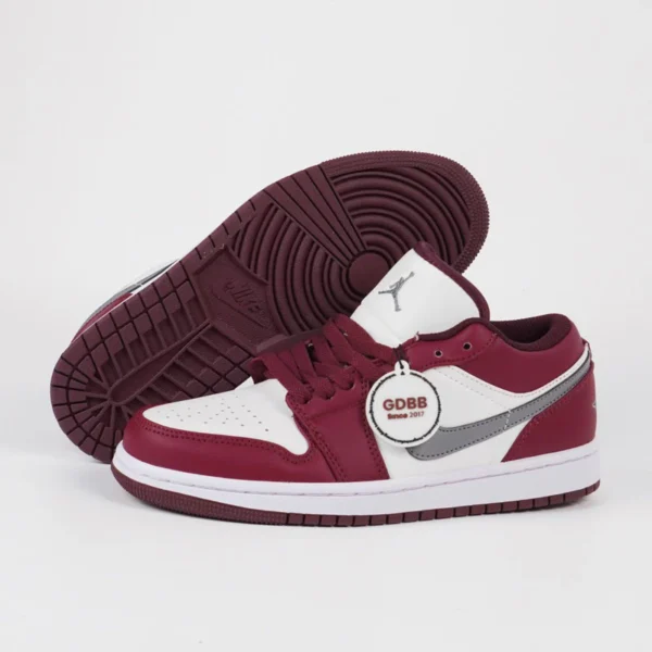 Air-Jordan-1-Low-White-Bordeaux-Red-Authentic