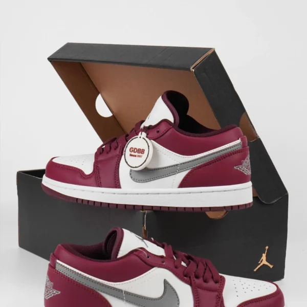 Air-Jordan-1-Low-White-Bordeaux-Red-Authentic