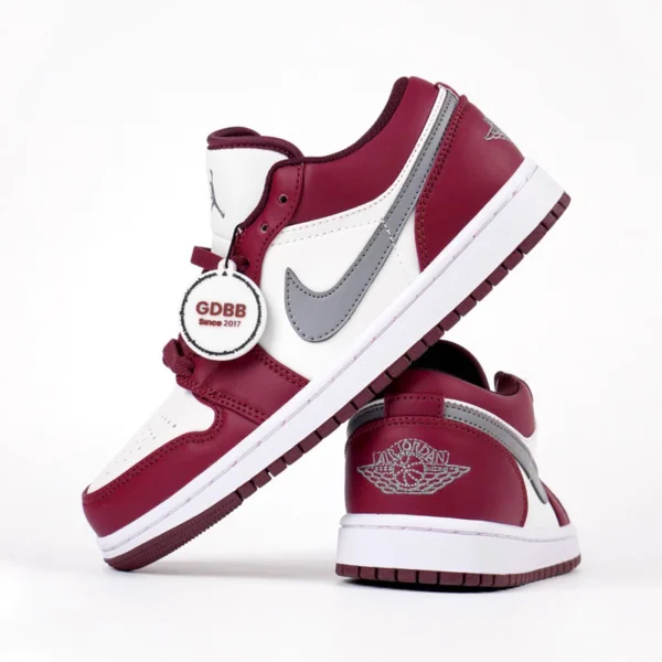 Air-Jordan-1-Low-White-Bordeaux-Red-Authentic
