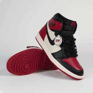 Sepatu-Jordan-1-Retro-High-OG-Bred-Toe-Black-White-Red-Authentic