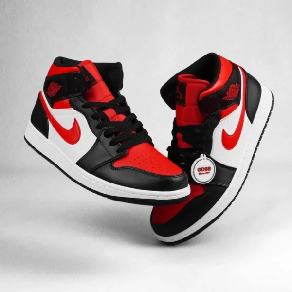 Sepatu-Jordan-1-Mid-Alternate-Bred-Toe-Black-White-Red-Authentic
