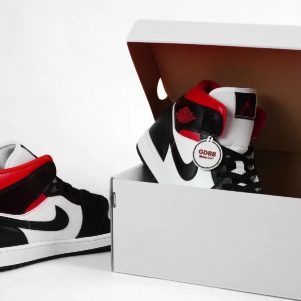 Sepatu-Jordan-1-Mid-Gym-Red-Panda-Black-Red-White-Toe-Authentic