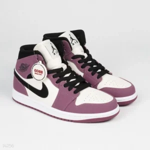 Sepatu-Jordan-1-Mid-Light-Mulberry-Mid-Berry-Pink-Purple-Black-Authentic