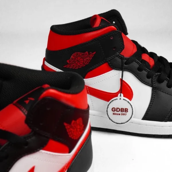 Sepatu-Jordan-1-Mid-Alternate-Bred-Toe-Black-White-Red-Authentic
