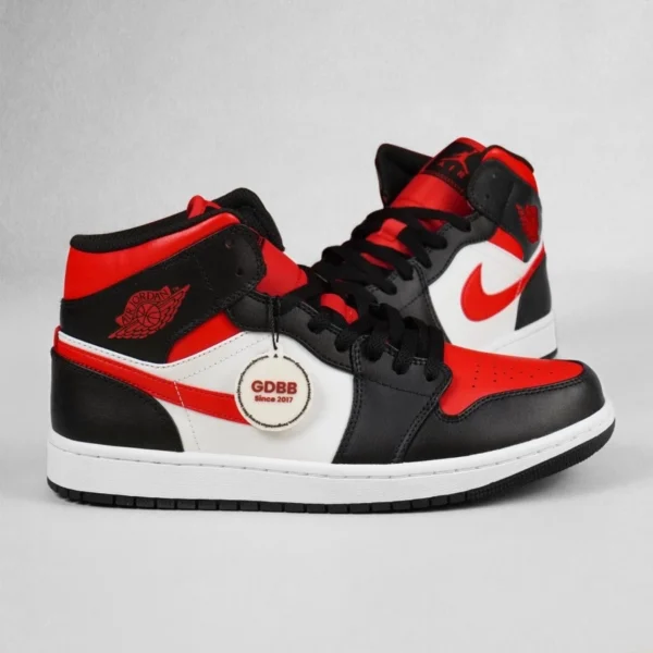 Sepatu-Jordan-1-Mid-Alternate-Bred-Toe-Black-White-Red-Authentic