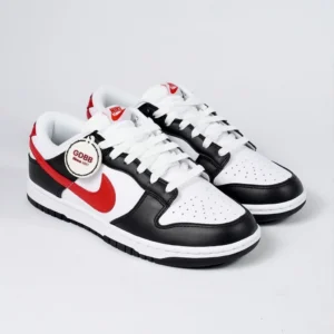 Dunk-Retro-Low-Panda-Chile-Red-Swoosh-Black-White-Red-Authentic