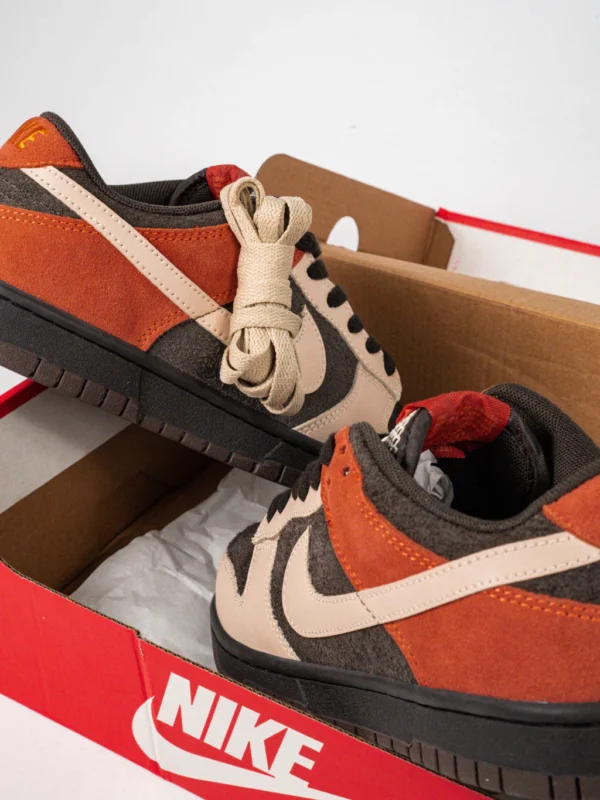 Sepatu-Dunk-Low-Red-Panda-Velvet-Brown-Orange-Sneakers-Authentic