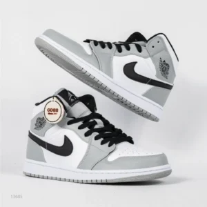 Sepatu-Jordan-1-Mid-Light-Smoke-Grey-White-Black-Authentic