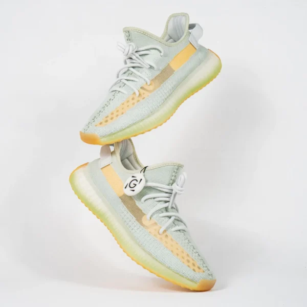 Sepatu-Adidas-Yeezy-350-Boost-V2-Hyper-Space-White-Green-Sneakers-Authentic