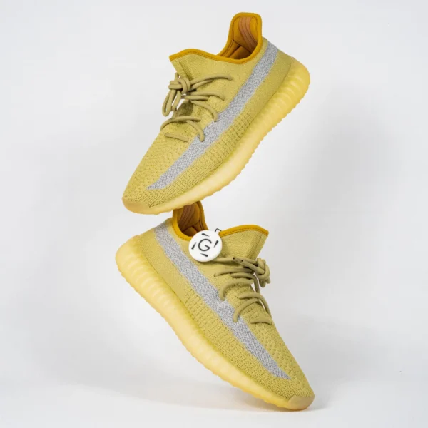 Sepatu-Adidas-Yeezy-350-Boost-V2-Marsh-Lime-Yellow-Sneakers-Authentic