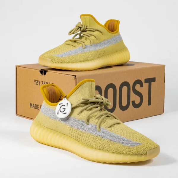 Sepatu-Adidas-Yeezy-350-Boost-V2-Marsh-Lime-Yellow-Sneakers-Authentic