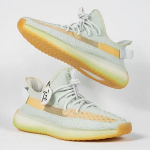 Sepatu-Adidas-Yeezy-350-Boost-V2-Hyper-Space-White-Green-Sneakers-Authentic