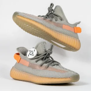 Sepatu-Adidas-Yeezy-350-Boost-V2-True-Form-Grey-Orange-Sneakers-Authentic