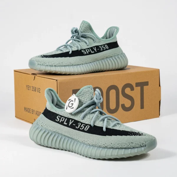 Sepatu-Adidas-Yeez-350-Boost-V2-Salt-Green-Black-Sneakers-Authentic
