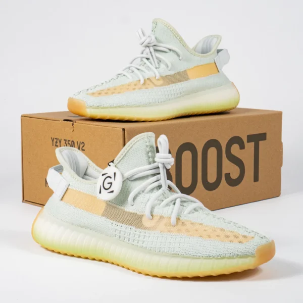 Sepatu-Adidas-Yeezy-350-Boost-V2-Hyper-Space-White-Green-Sneakers-Authentic
