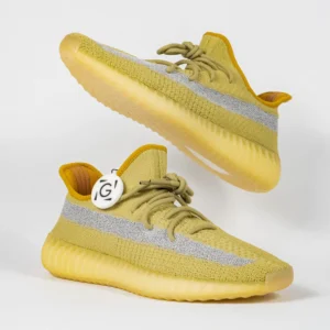 Sepatu-Adidas-Yeezy-350-Boost-V2-Marsh-Lime-Yellow-Sneakers-Authentic
