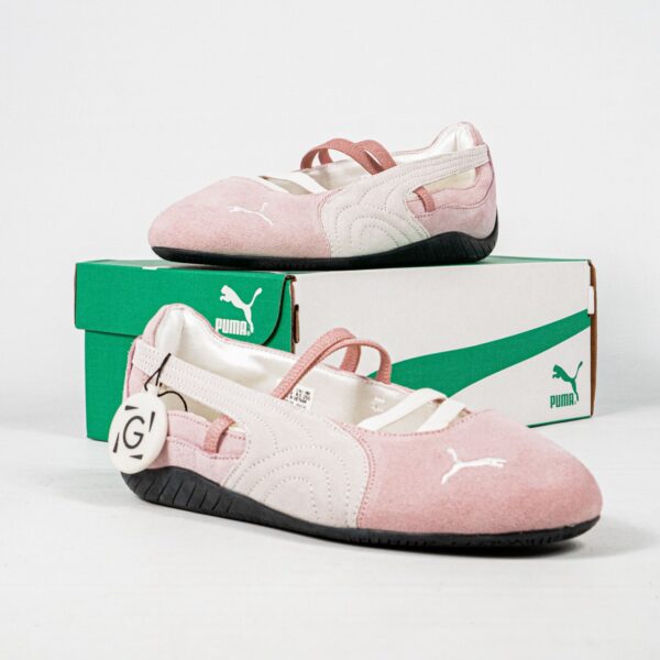Sepatu Casual Speedcat Ballet White Pink White Sneakers Authentic - Image 3
