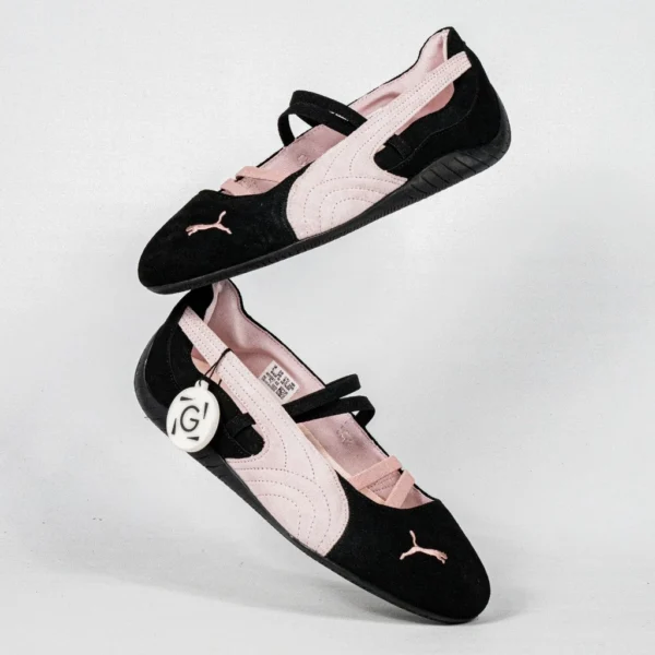 sepatu-casual-speedcat-ballet-black-pink-mauve-sneakers-authentic