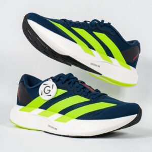 Sepatu Adidas Adizero EVO SL Dark Blue Solar Slime Sneakers Authentic