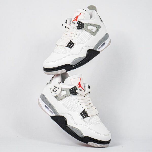 Sepatu Air Jordan 4 Retro White Cement Sneakers Authentic - Image 5