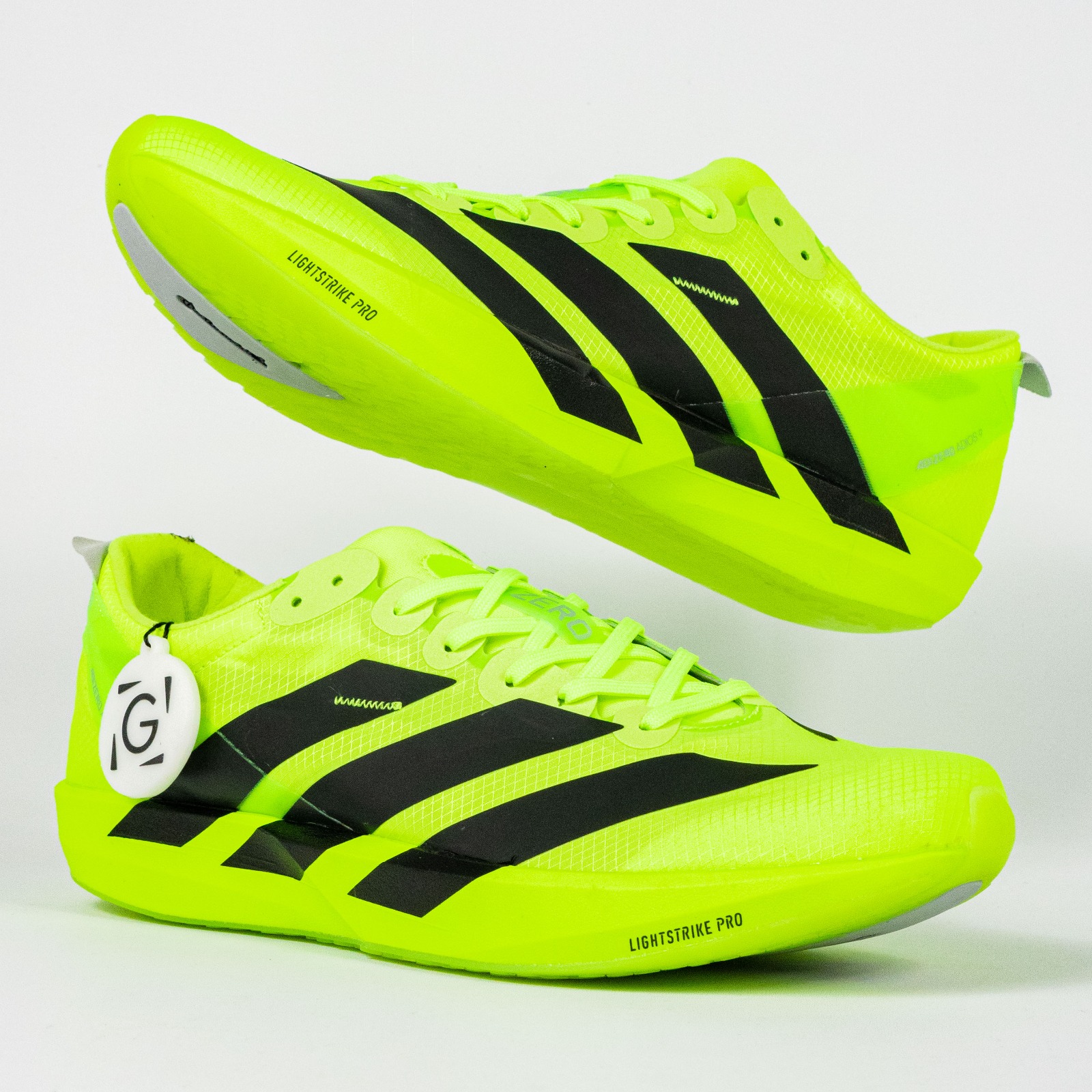 Sepatu Adidas Adizero Adios 9 Lucid Lemon Black Sneakers Authentic