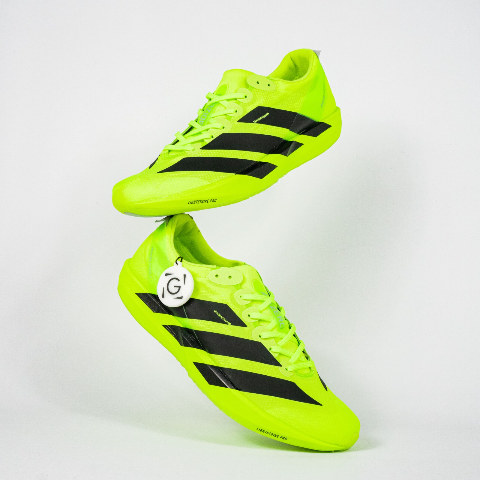 Sepatu Adidas Adizero Adios 9 Lucid Lemon Black Sneakers Authentic - Image 5