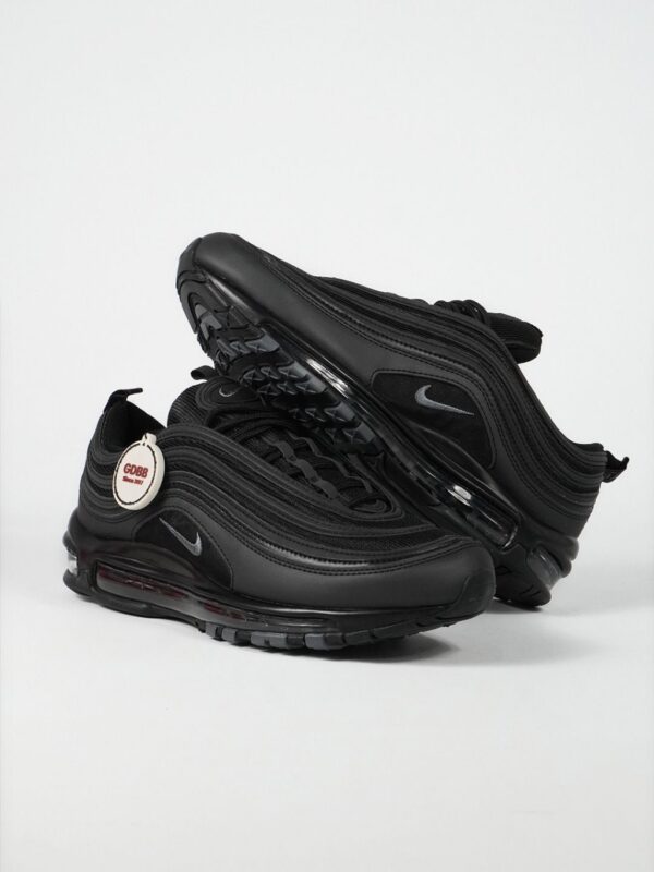 Sepatu Nike Airmax Air Max 97 Tripleblack All Black Dark Grey Reflective Authentic - Image 5