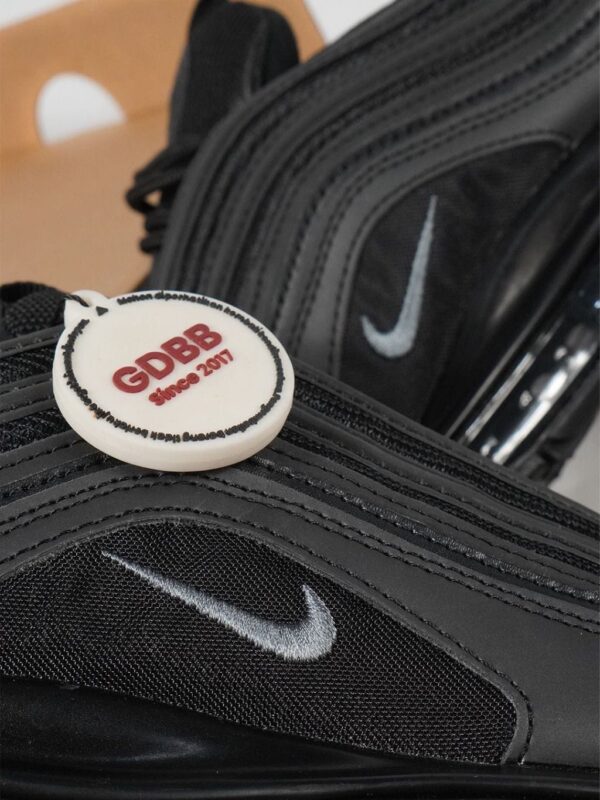 Sepatu Nike Airmax Air Max 97 Tripleblack All Black Dark Grey Reflective Authentic - Image 4