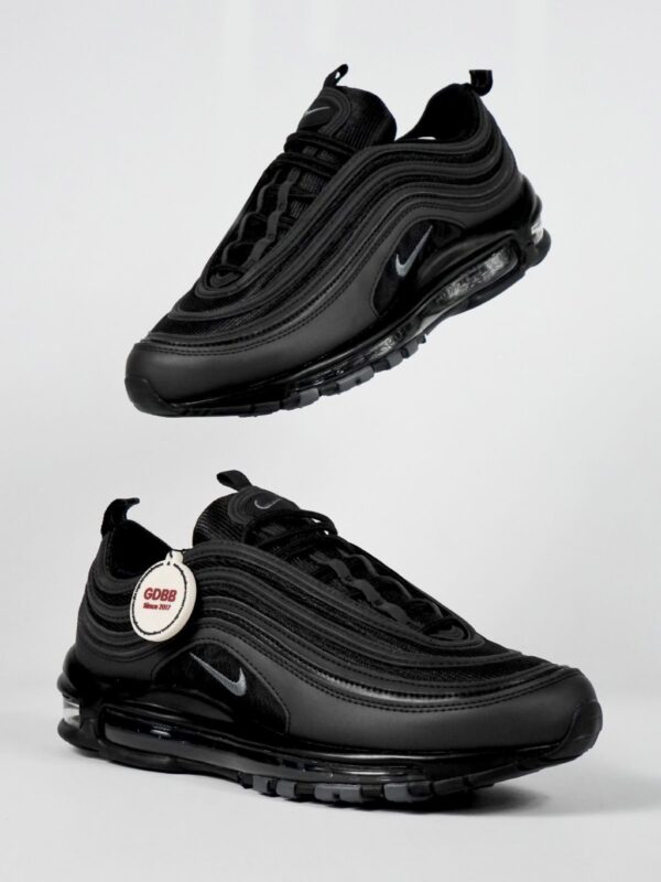 Sepatu Nike Airmax Air Max 97 Tripleblack All Black Dark Grey Reflective Authentic