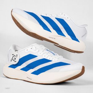 Sepatu Adidas Adizero EVO SL White Royal Blue Sneakers Authentic