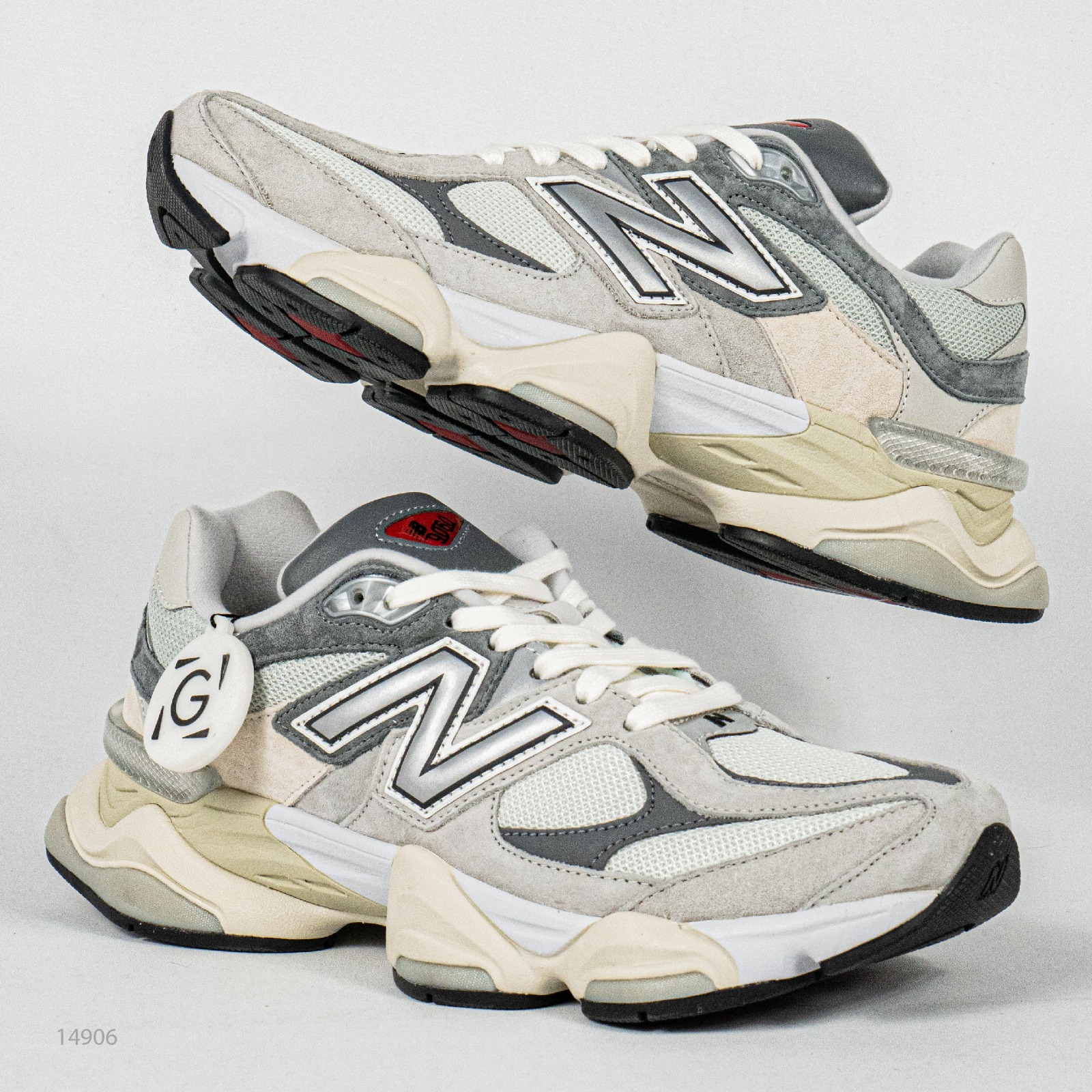 Sepatu New Balance NB 9060 Rain Cloud Grey Sneakers Authentic - Image 5