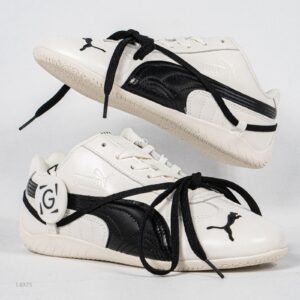 Sepatu Puma Speedcat x ROSE Leather Women White Black Laces Sneakers Authentic