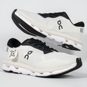Sepatu On Cloudzone Ice Black White Black Sneakers Casual Olahraga Wanita Pria Outdoor Indoor