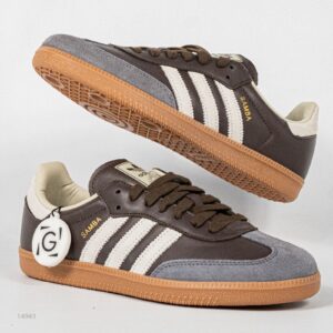 Sepatu Adidas Samba OG Brown Putty Grey Casual Sneakers Pria