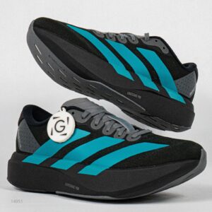 Sepatu Adidas Adizero EVO SL Black Pure Teal Sneakers Authentic