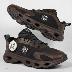 Sepatu On Running Cloudsolo x Loewe Dark Brown Black Sneakers Authentic