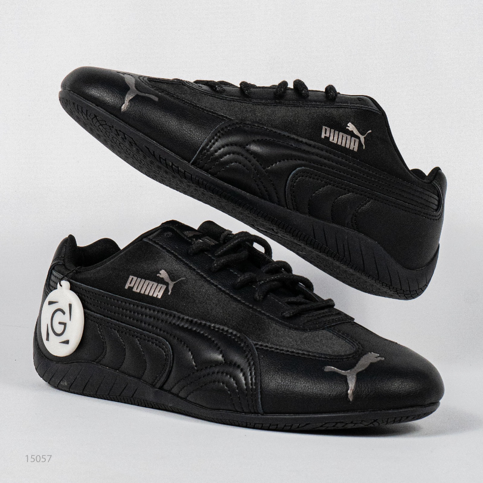 Sepatu Puma Speedcat Femme Black Aged Silver Sneakers Authentic