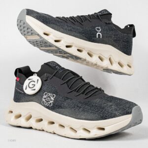 Sepatu On Running Cloudtilt LOEWE Denim Grey Black White Sneakers Unisex Sepatu Lari Olahraga Gym Pria Wanita