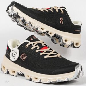 Sepatu On Running Cloudventure Black Cream Sneakers Unisex Sepatu Lari Olahraga Gym Pria Wanita