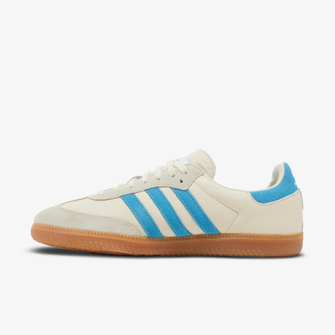Adidas Samba OG Sporty & Rich Cream Blue Cream White Blue Rush Authentic - Image 2